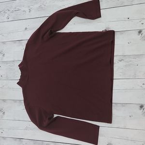 Liz Claiborne Small Lizwear Jeans Burgundy Top